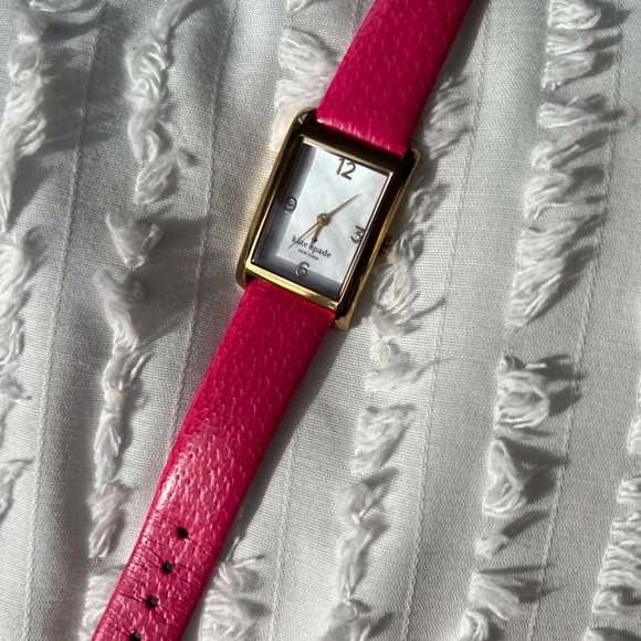 Kate Spade Pink Leather Band Watch - Picture 8 of 8